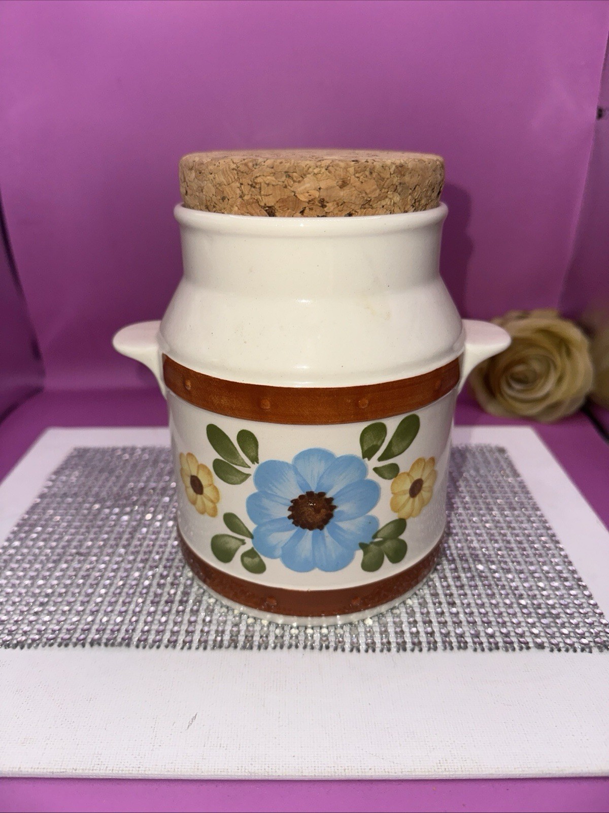 Vtg 1979 MCM Ceramic Crock Utensils Measurement Conversion Portugal Grannycore Vtg 1979 MCM Ceramic Crock Utensils Measurement Conversion Portugal Grannycore