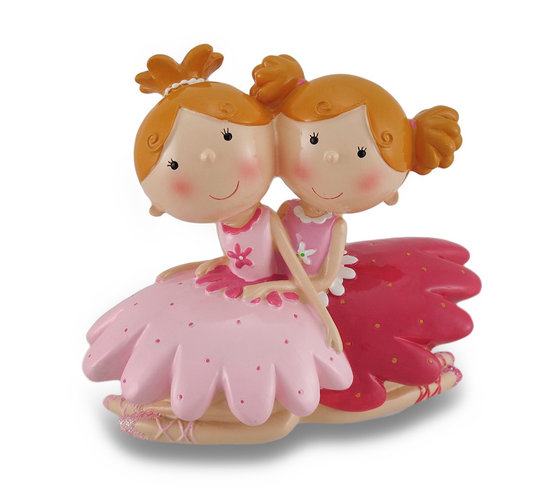 Scratch & Dent Best Friends Ballerina Coin Bank Statue