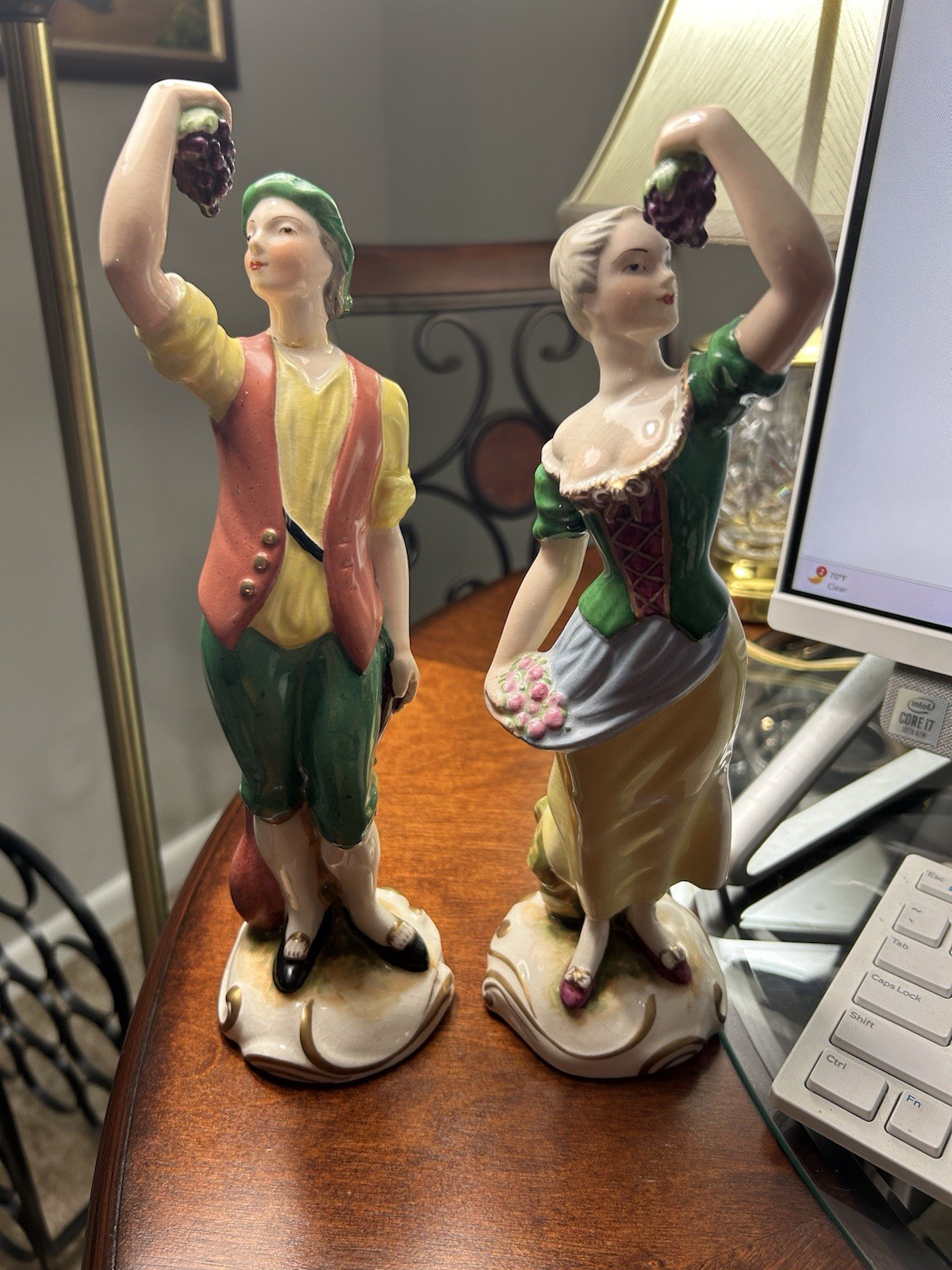 Tyndale Large Porcelain Figurines, Very Old Tyndale Large Porcelain Figurines, Very Old