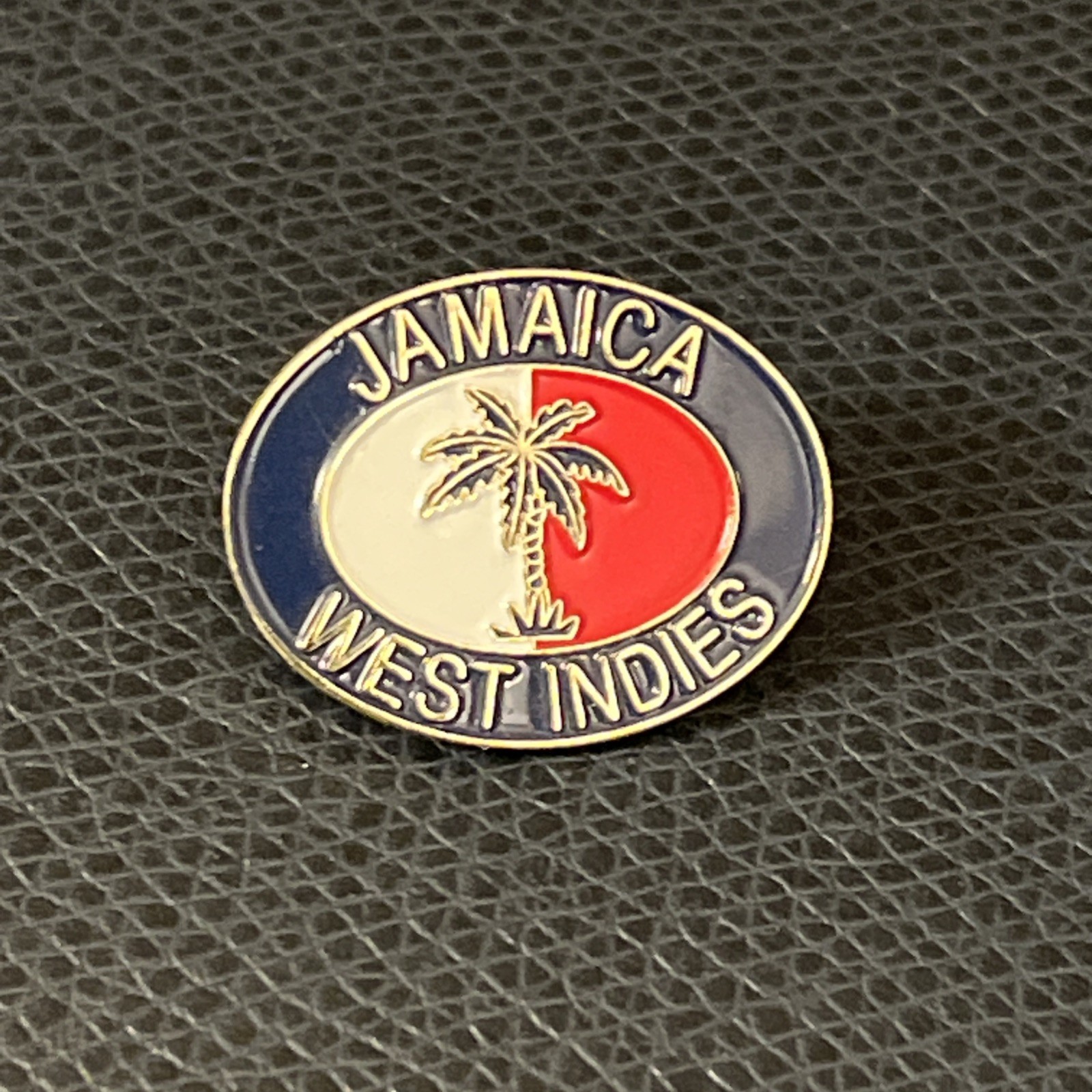 Vintage Jamaica West Indies Palm Tree Flag  Travel Souvenir Lapel Pin P8