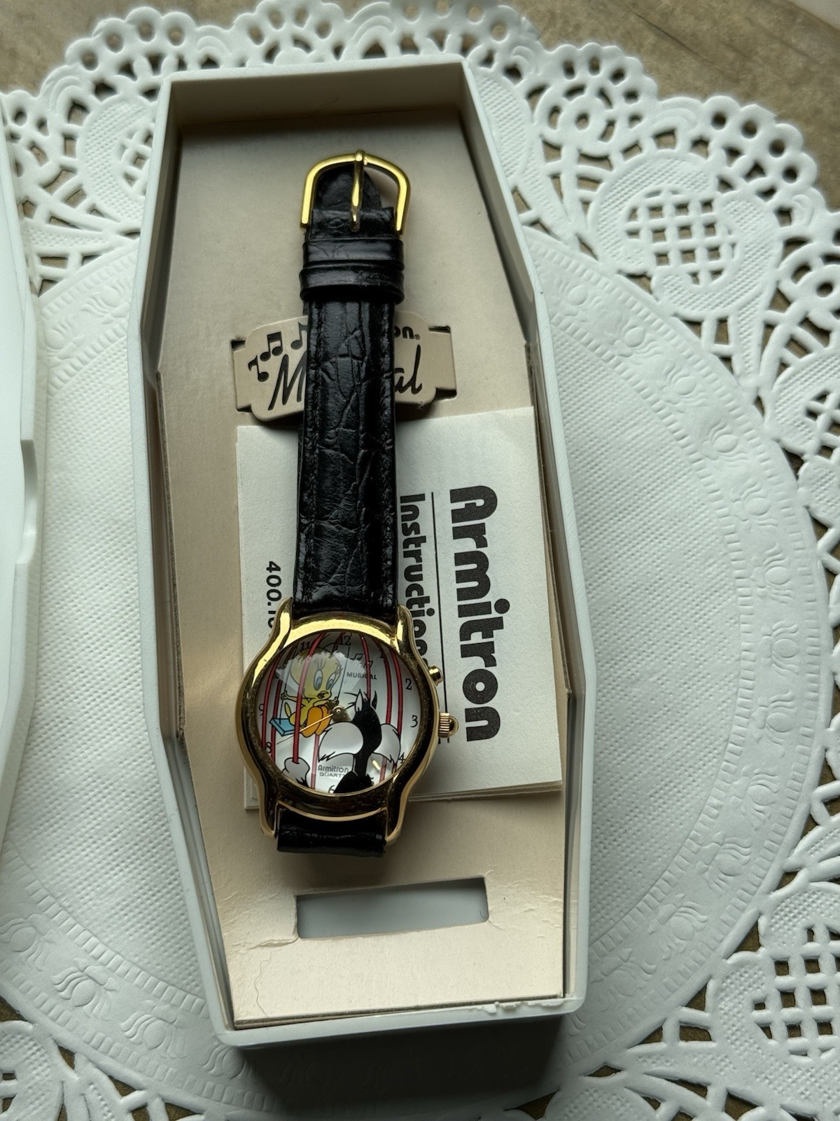 Musical Looney Toons Armitron Collectibles Tweety And Sylvester Watch Vintage Musical Looney Toons Armitron Collectibles Tweety And Sylvester Watch Vintage