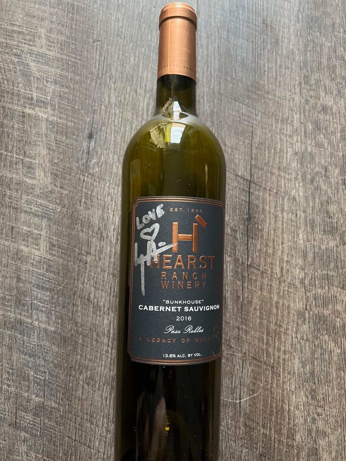 RARE LYDIA HEARST SIGNED Bottle