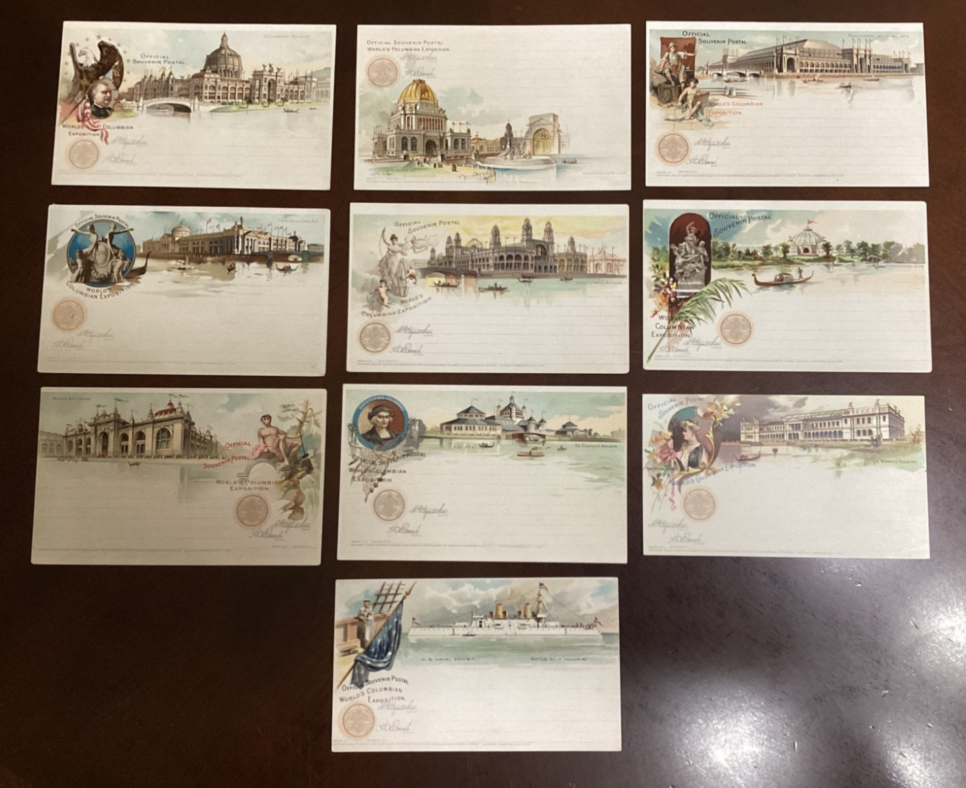 1893 Columbian Expo Chicago Worlds Fair Official Souvenir Cards Complete Set 1893 Columbian Expo Chicago Worlds Fair Official Souvenir Cards Complete Set