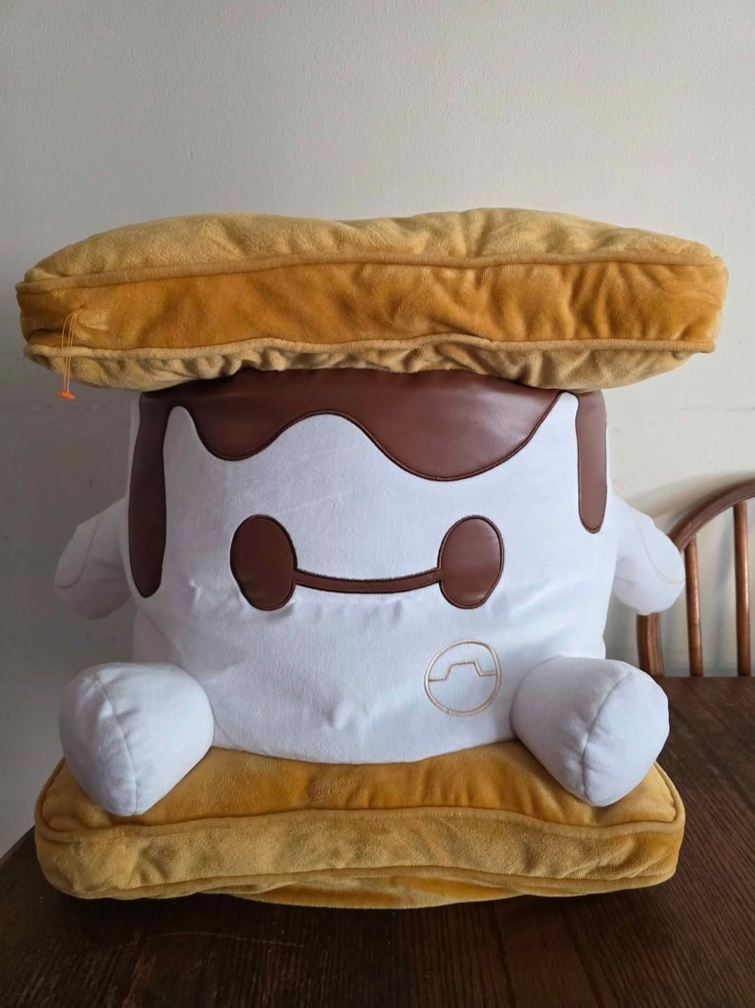 Rare Disney Giant Big Hero 6 Baymax Smores Marshmallow Munchling Plush Rare Disney Giant Big Hero 6 Baymax Smores Marshmallow Munchling Plush