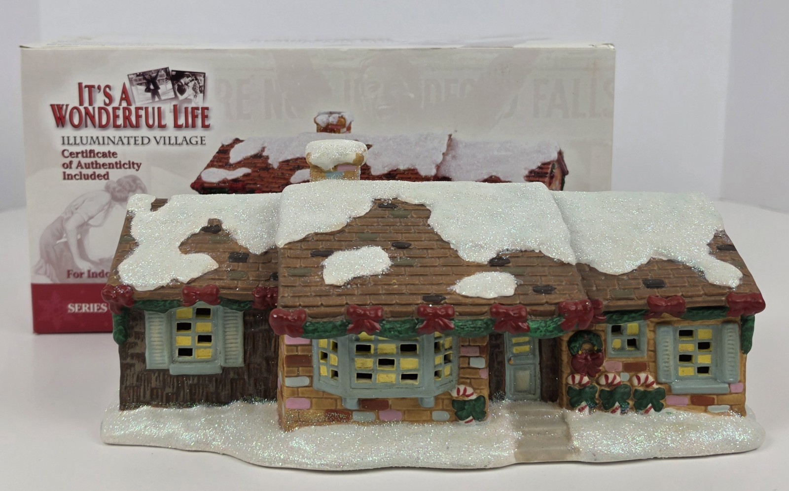 Enesco It's A Wonderful Life Illuminated Village Series IV Martini's New Home