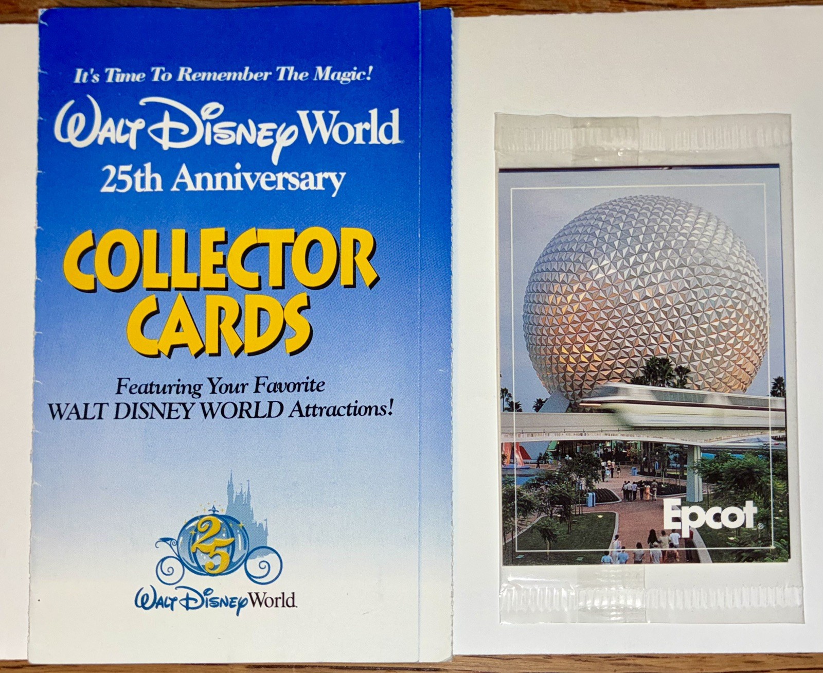 1997 Walt Disney World 25th Anniversary Collector Cards Pack of 3 Kodak ~ NEW