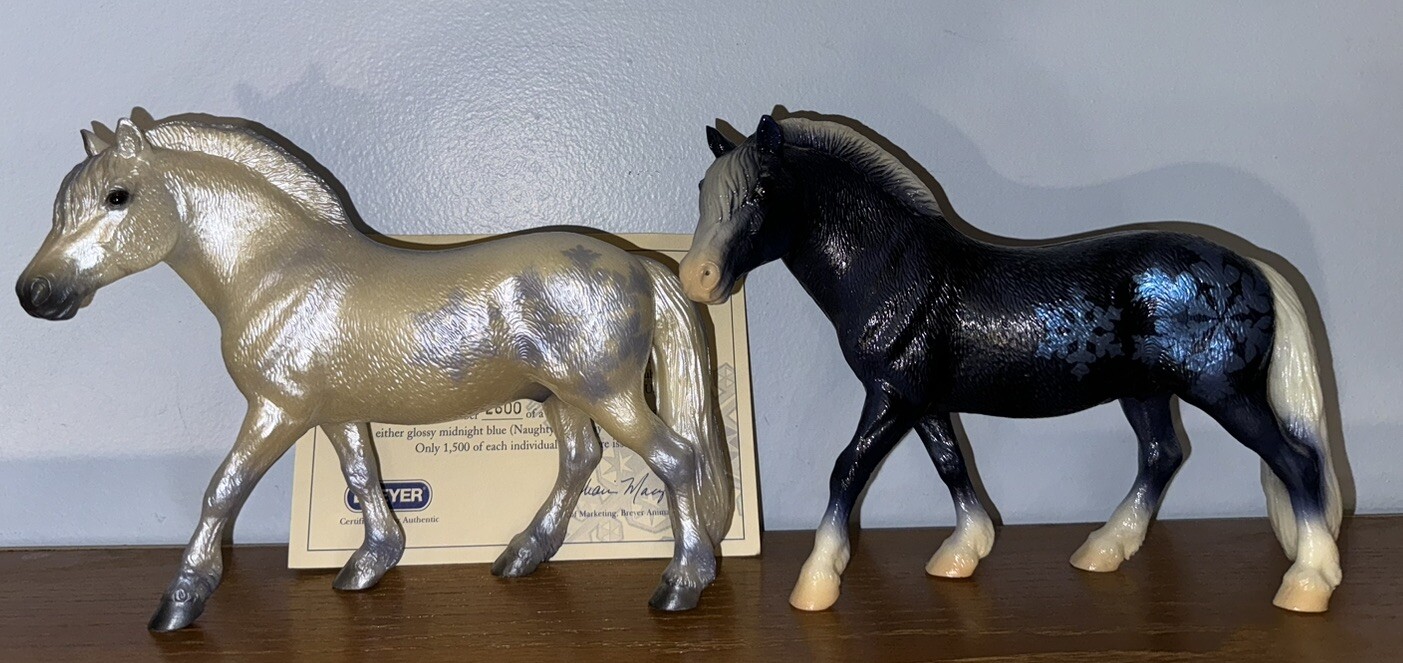 Breyer Naughty and Nice Set JAH Just About Horses 2001 One Certificate