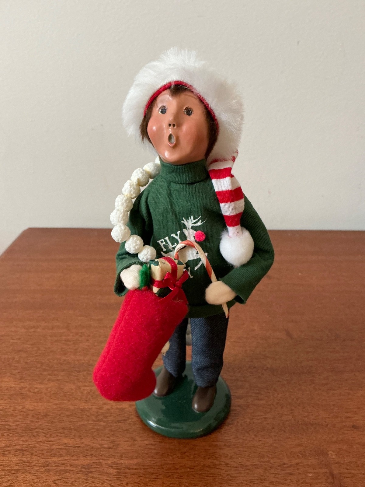 Byers Choice 2016 Ugly Sweater Boy - Cute Caroler