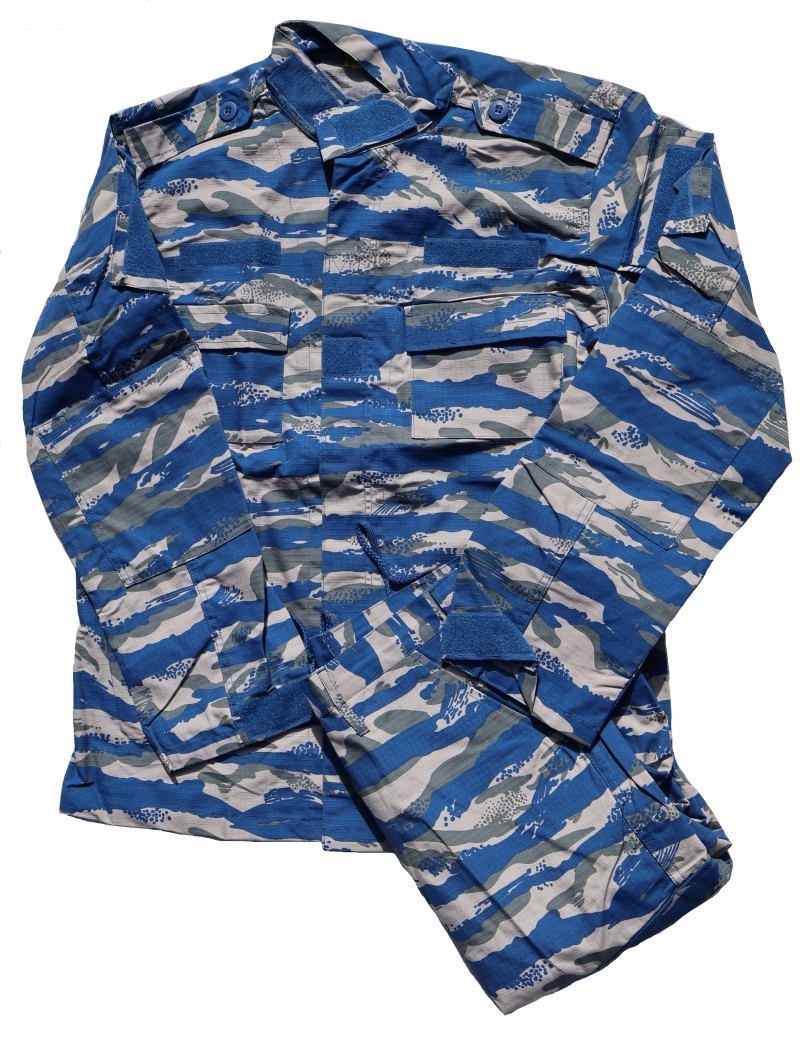 Ivory Coast Blue Tiger Stripe ACU camouflage set Size XL reg