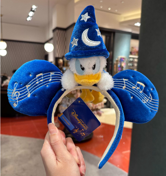 2026 Genuine HK Disney Mickey's PhilharMagic Donald Duck Cute Plush Headband New