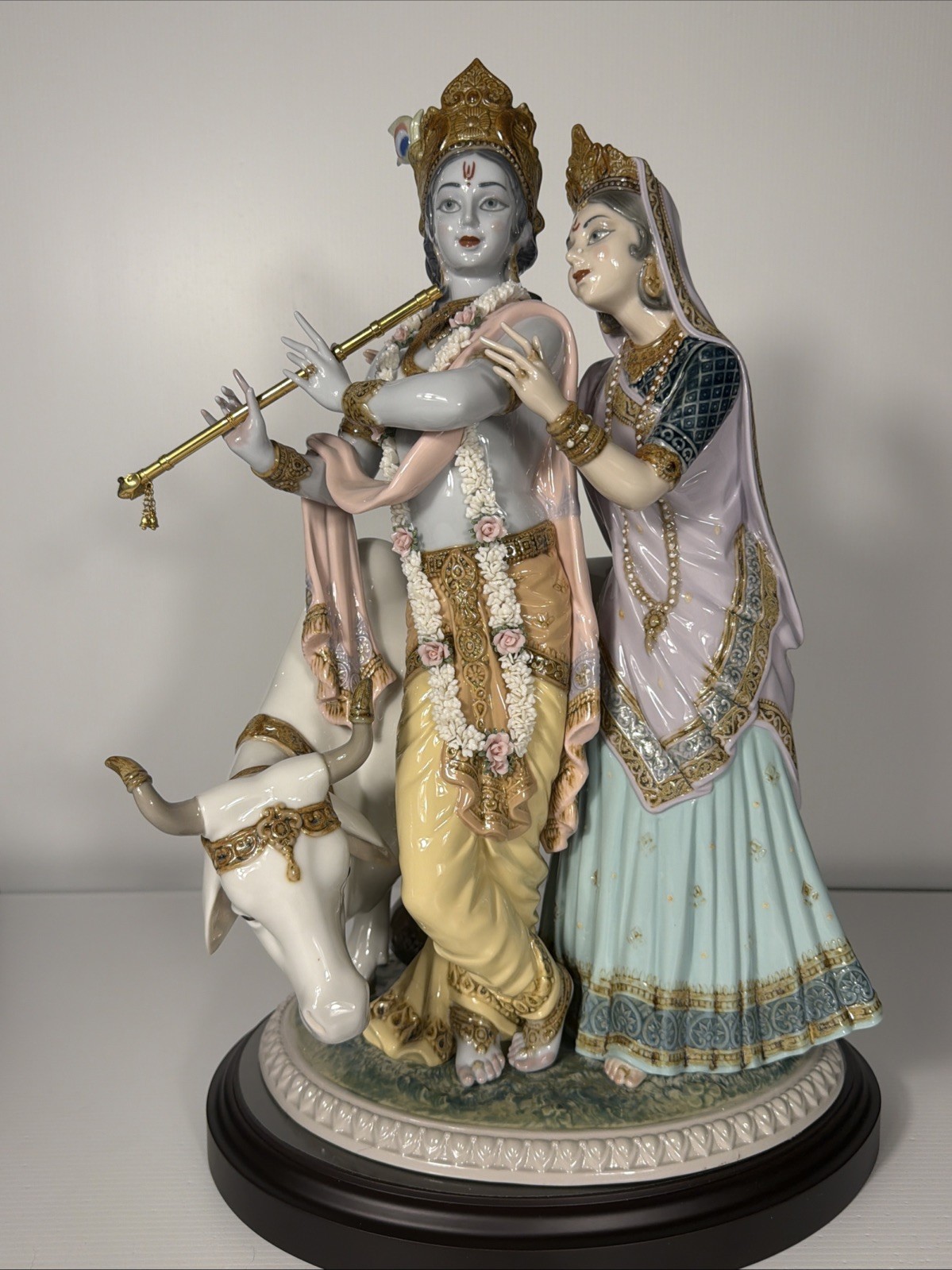 LLADRO Radha Krishna 01001910 Signed Ltd Ed 1721/3000 COA Box Retired Porcelain