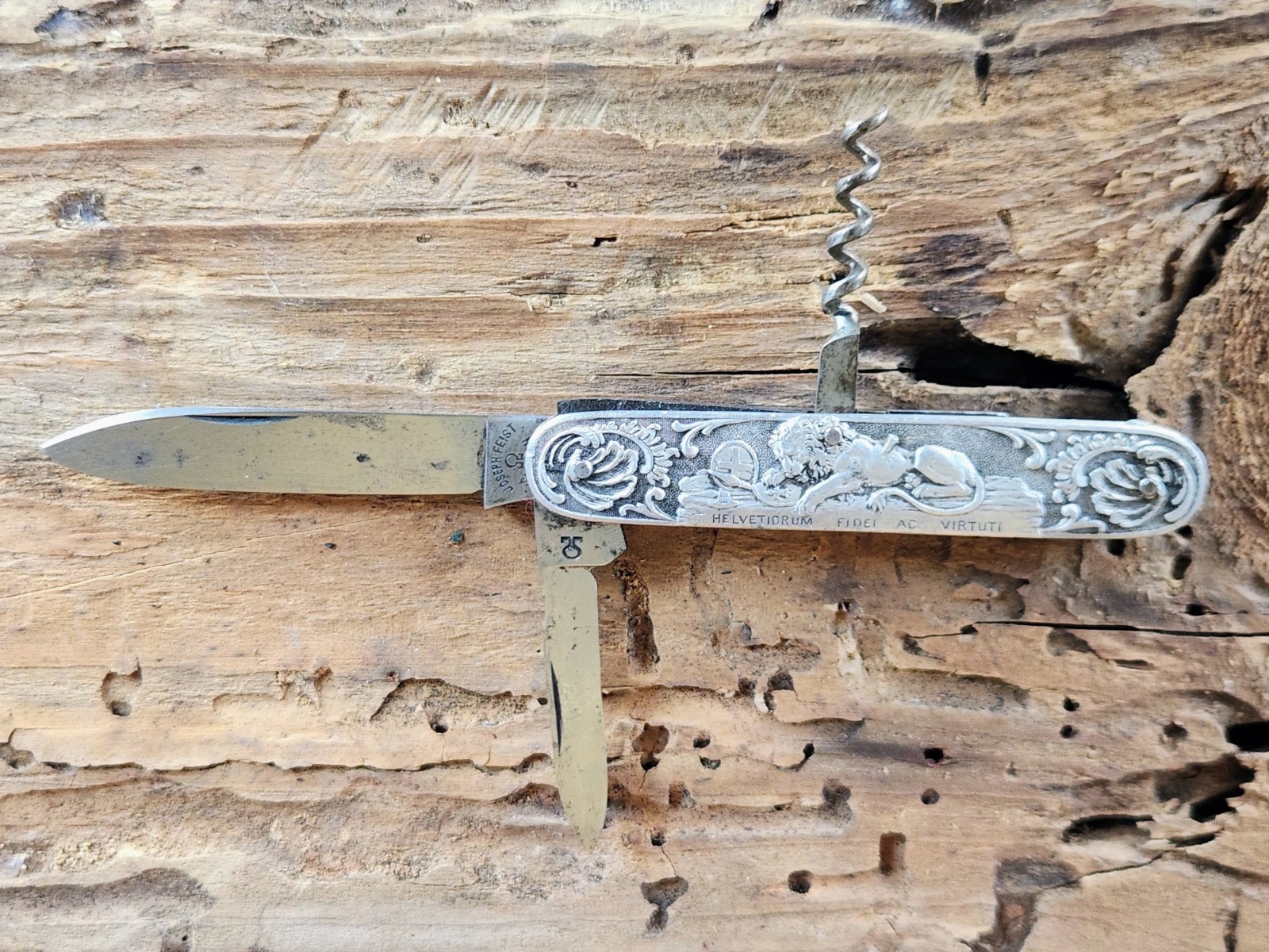 Very Rare Vintage Joseph Feist 3 Blade Knife - 1898 To 1925 Very Rare Vintage Joseph Feist 3 Blade Knife - 1898 To 1925