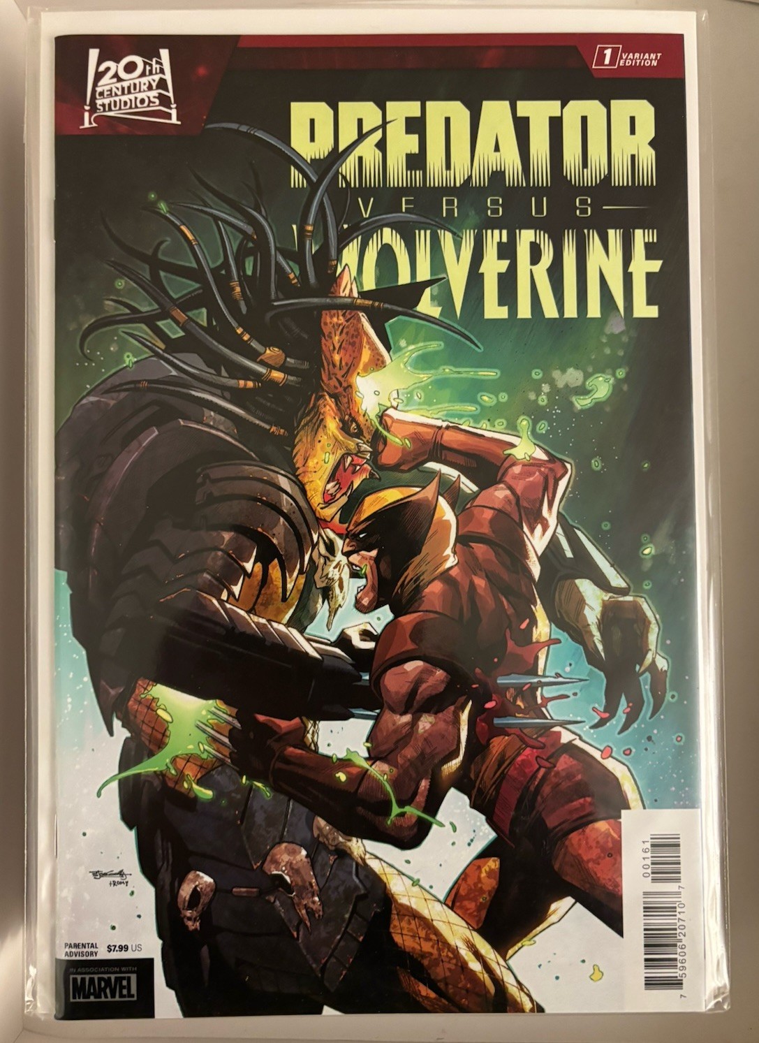 Predator Vs. Wolverine #1 Stephen Segovia Cover (Marvel Comics November 2023)