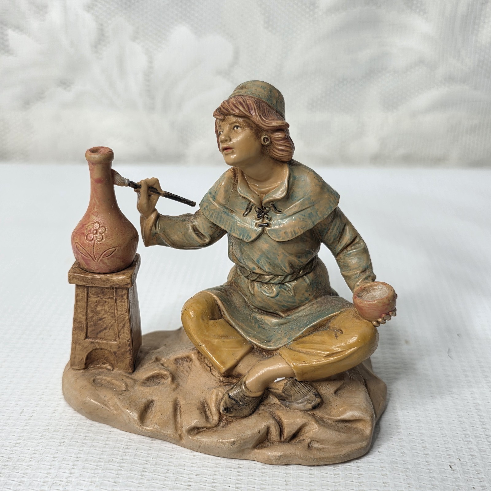 Fontanini 1998 Vintage Andrew The Potter Nativity Depose Italy Village Figure