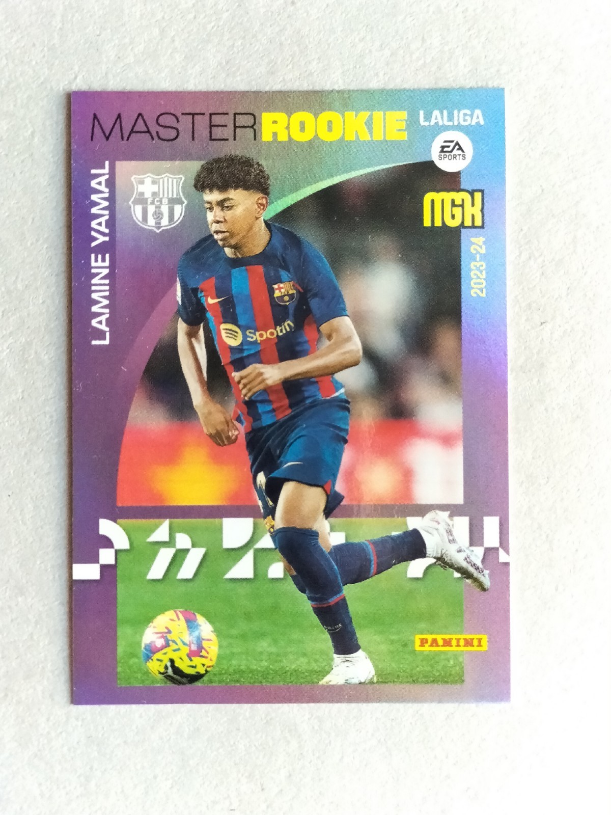 Lamine Yamal Rookie Card MGK Panini LaLiga EA Sports 2023/24 Master Rookie #423 