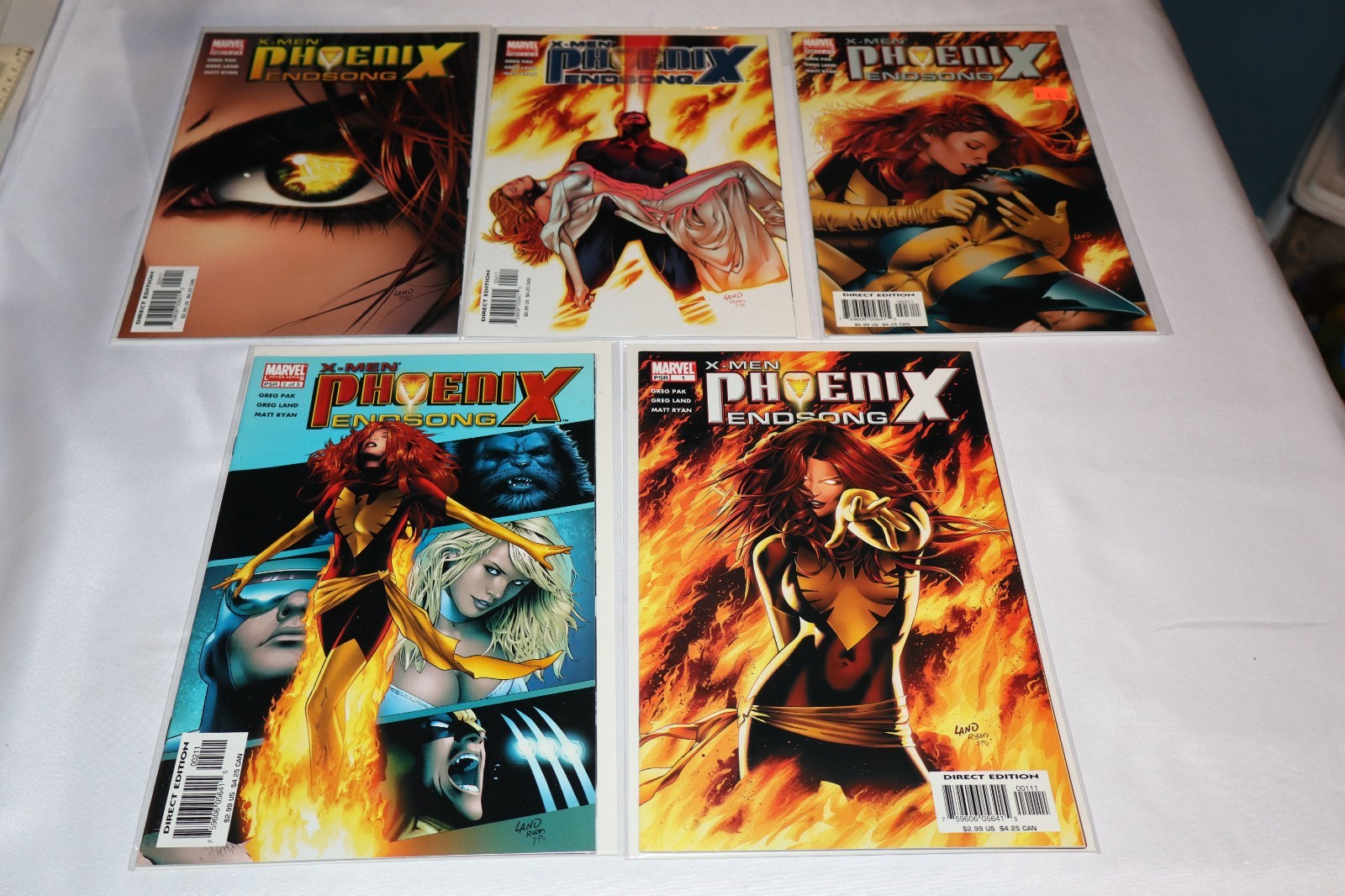 Complete Set X-men Phoenix Endsong 1-5 NM BOARDED 2001 Comics Uncanny Jean Grey Complete Set X-men Phoenix Endsong 1-5 NM BOARDED 2001 Comics Uncanny Jean Grey