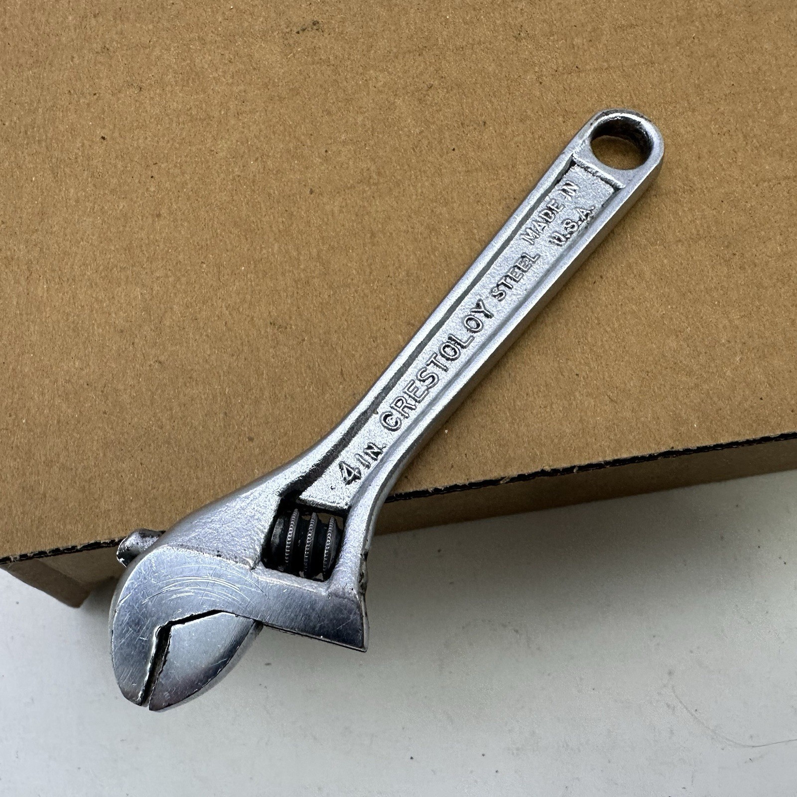 Vintage Crescent Tool Co 4 Inch Crestoloy Adjustable Wrench Jamestown NY USA Vintage Crescent Tool Co 4 Inch Crestoloy Adjustable Wrench Jamestown NY USA