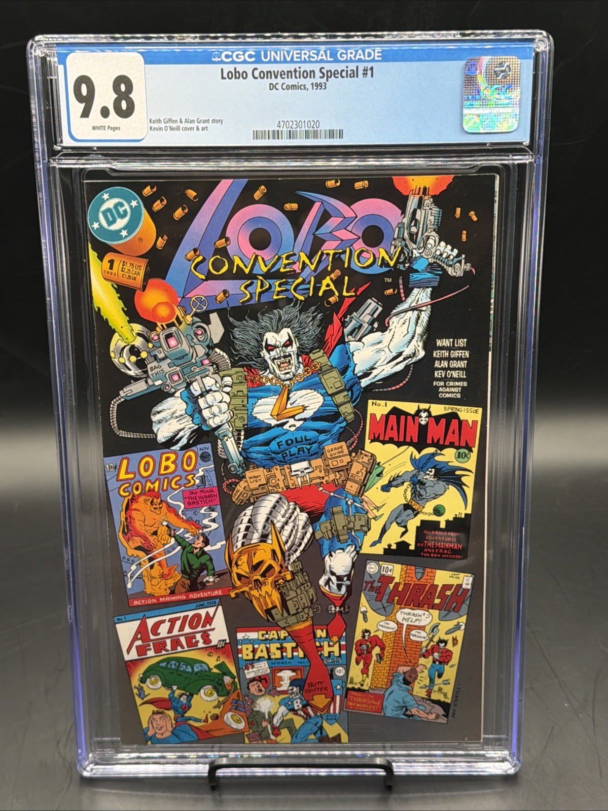 Lobo Convention Special #1 (DC Comics September 1993) CGC Graded 9.8 White Pages Lobo Convention Special #1 (DC Comics September 1993) CGC Graded 9.8 White Pages