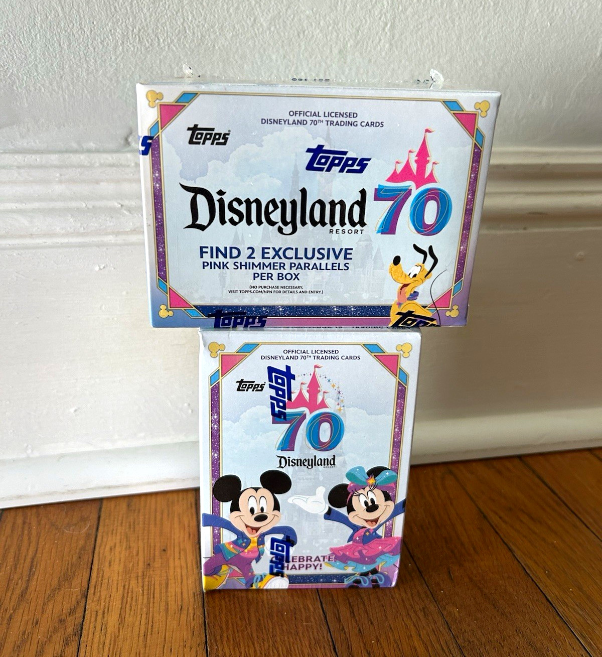 2025 Topps 70th Anniversary Disneyland Blaster Box LOT OF 2 Factory Sealed