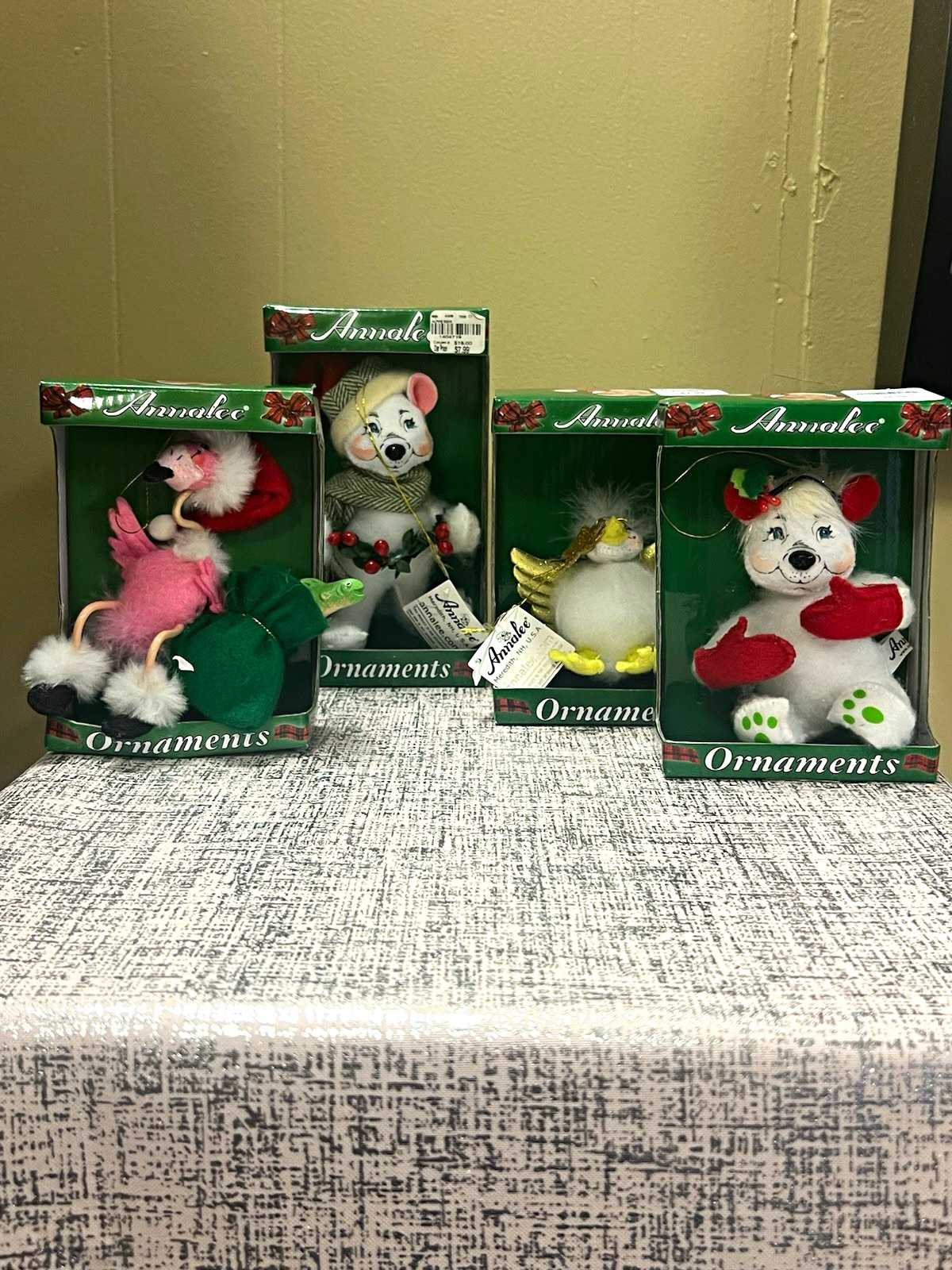 Annalee Holiday Set of 4 Ornaments New Annalee Holiday Set of 4 Ornaments New