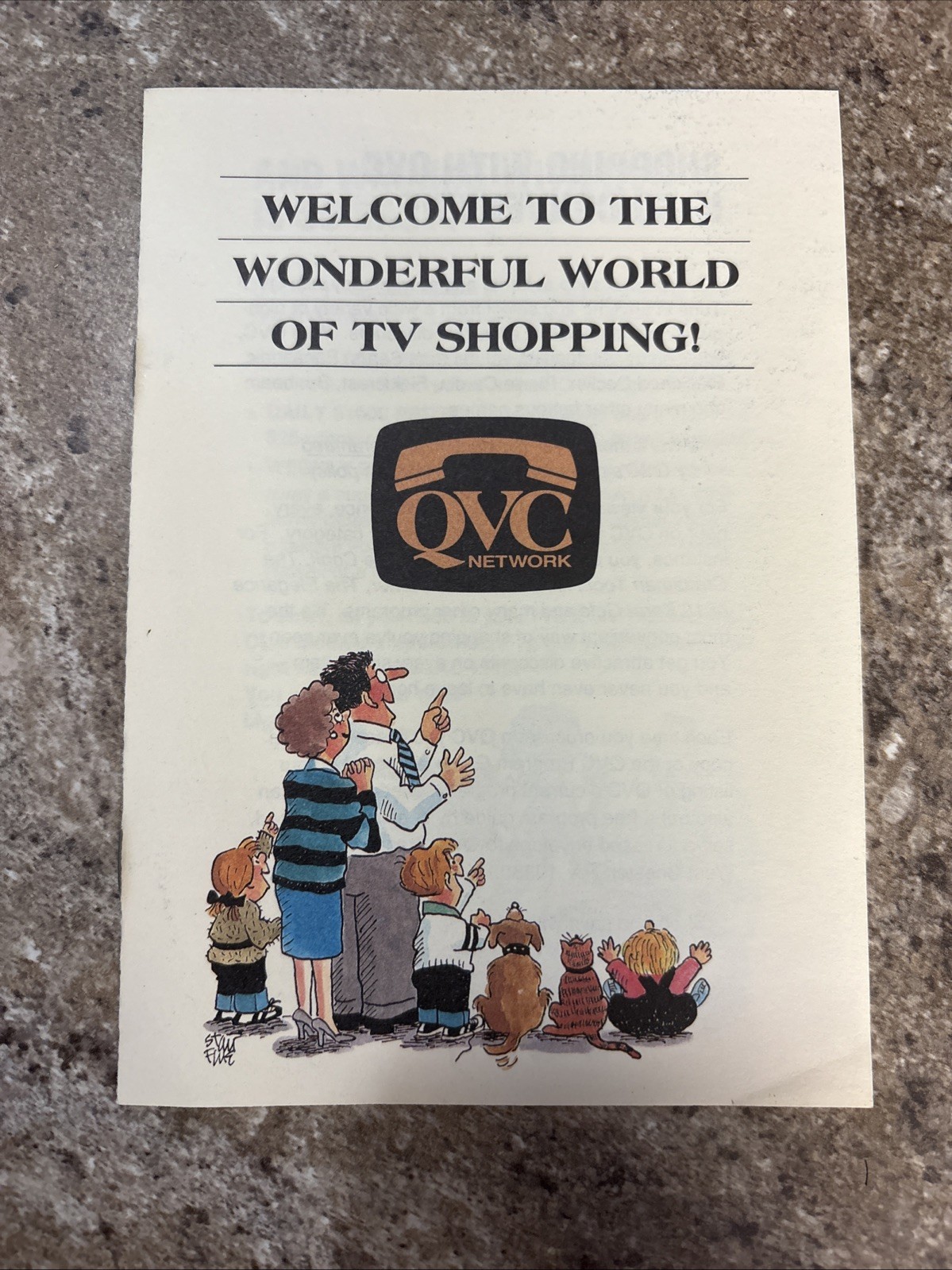 QVC Network Premiere Introductory Brochure Vintage Cable TV Collectible 1989