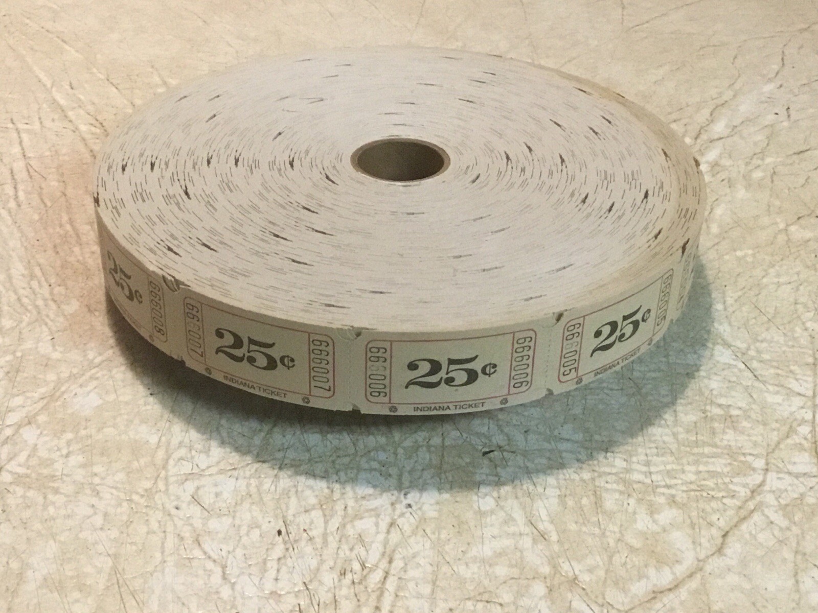 Vintage/antique amusement park ticket Roll 25 Cents NEW Indiana Ticket Company Vintage/antique amusement park ticket Roll 25 Cents NEW Indiana Ticket Company
