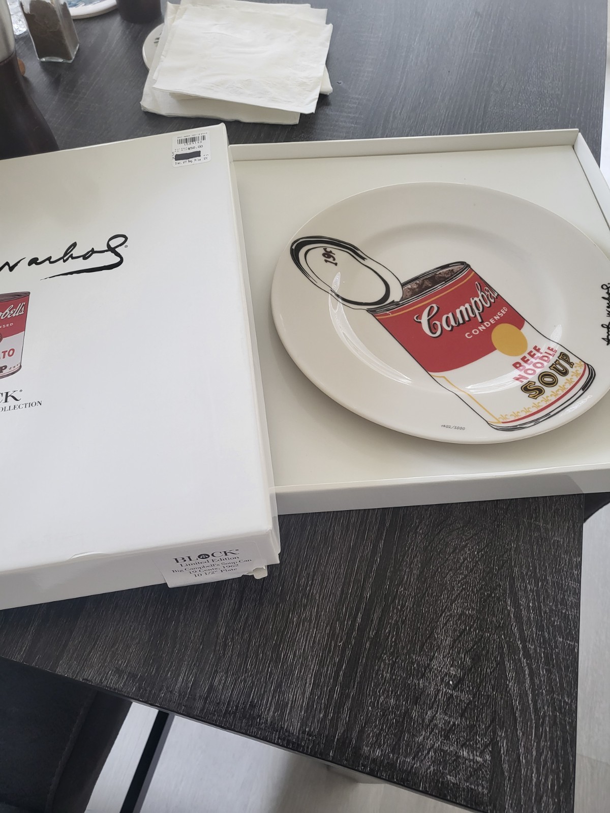 VINTAGE ANDY WARHOL Campbells Soup Can 10.5\
