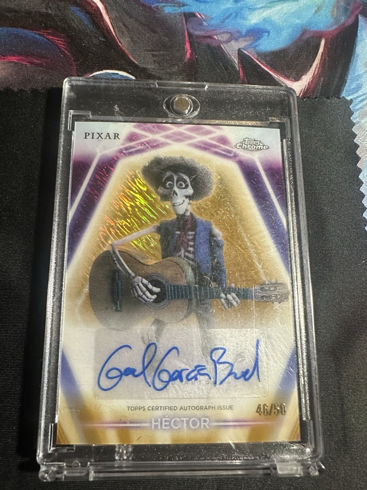Topps 2026 Disney Neon Héctor Neon Etch Autograph /50 Card #CNA-GGB