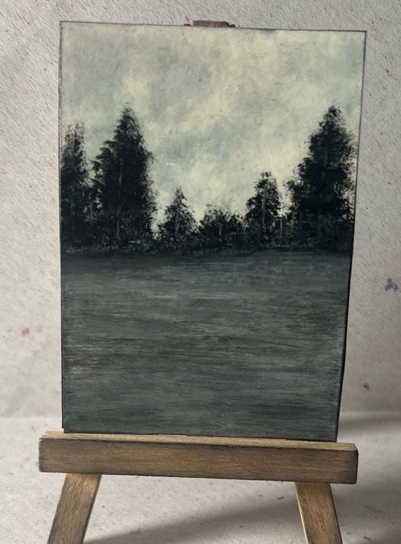 ACEO Original Landscape painting By Artist TTT-RusticGlowStudio ACEO Original Landscape painting By Artist TTT-RusticGlowStudio