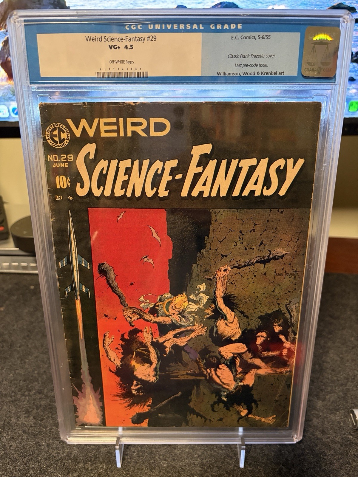 Weird Science-Fantasy #29 (1955) CGC 4.5 Last Issue  Classic Frazetta Cover