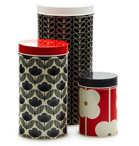 Orla kiely house canisters set of 3
