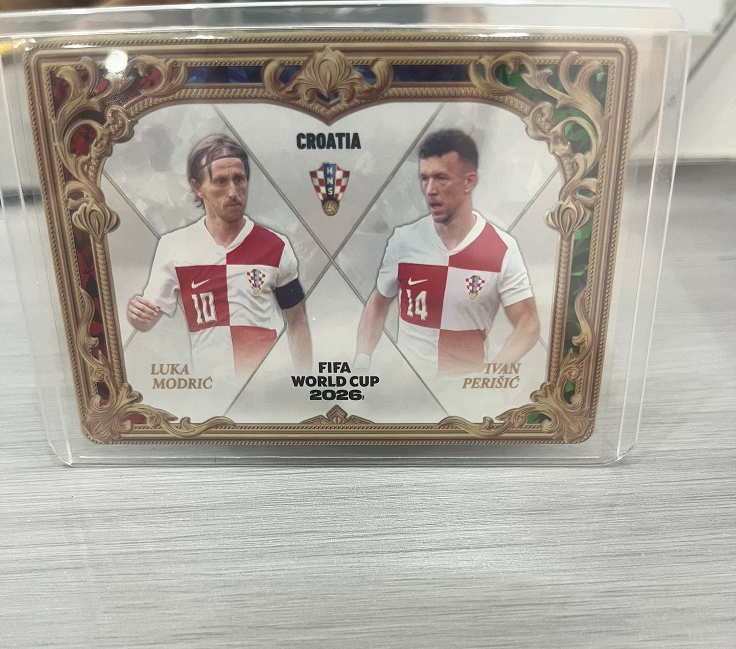 Panini Kayou 2026 Football Modric Perisic Croatia Dual Nameplate Gold Card 747