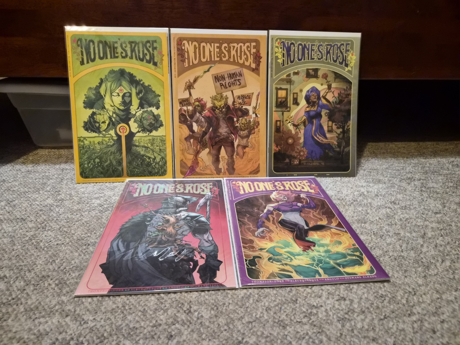 No One\'s Rose 1 2 3 4 5 Cover A Full Run Set Vault Comics