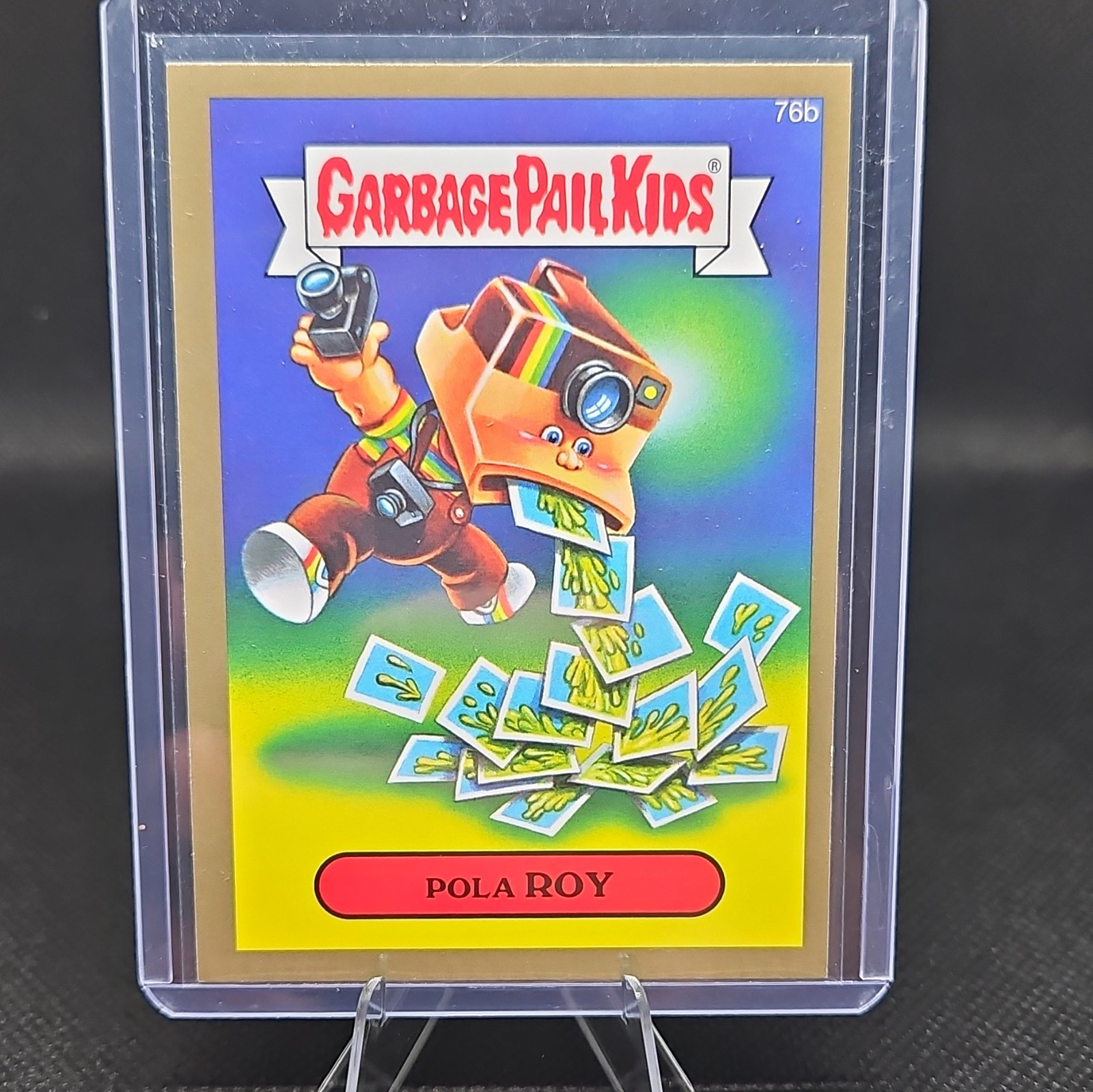 Topps 2014 Garbage Pail Kids Non-Sport Trading Card Pola Roy💥Gold Border💥#76b