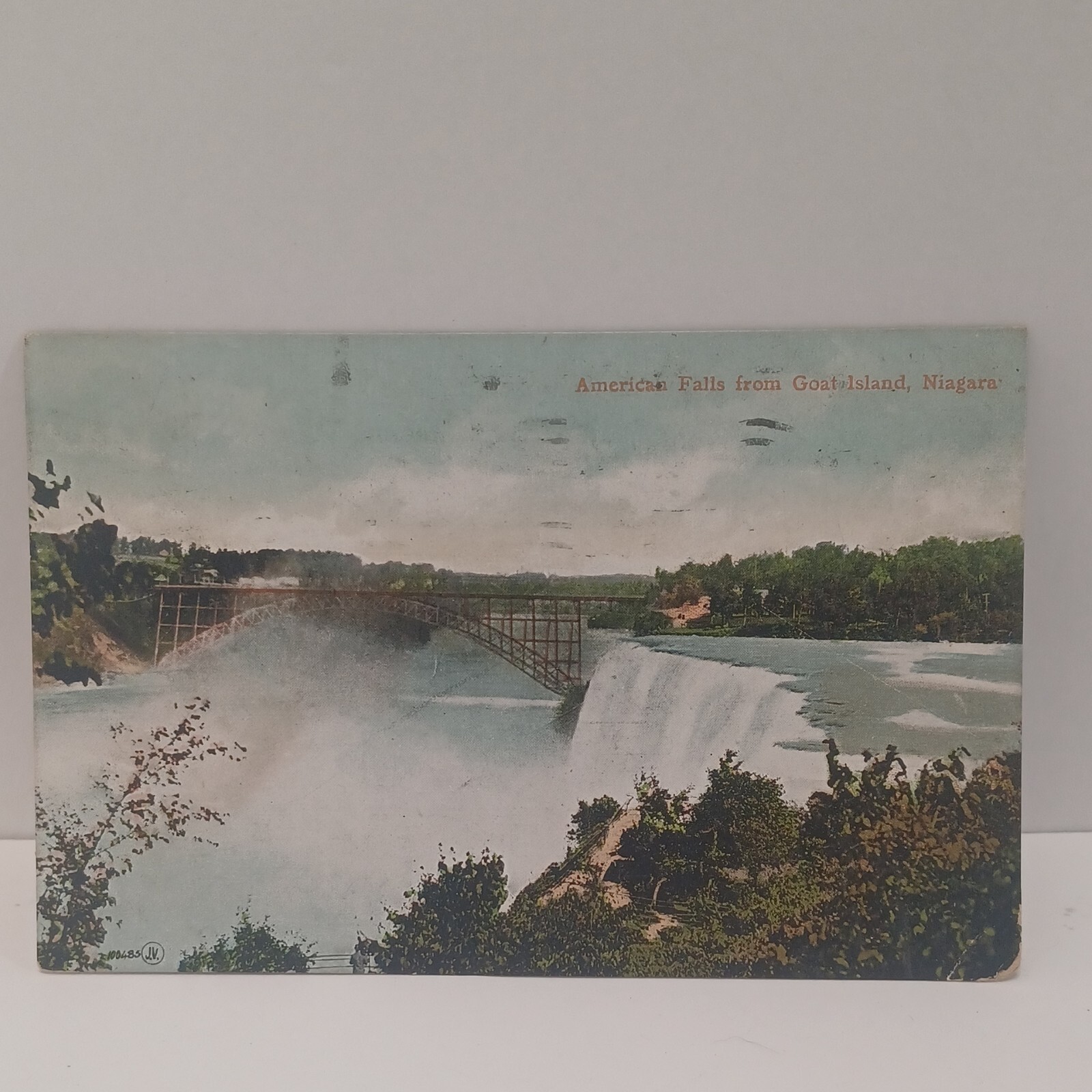 1906 State View American Fall From Goat Island Niagara Falls Vintage Postcard