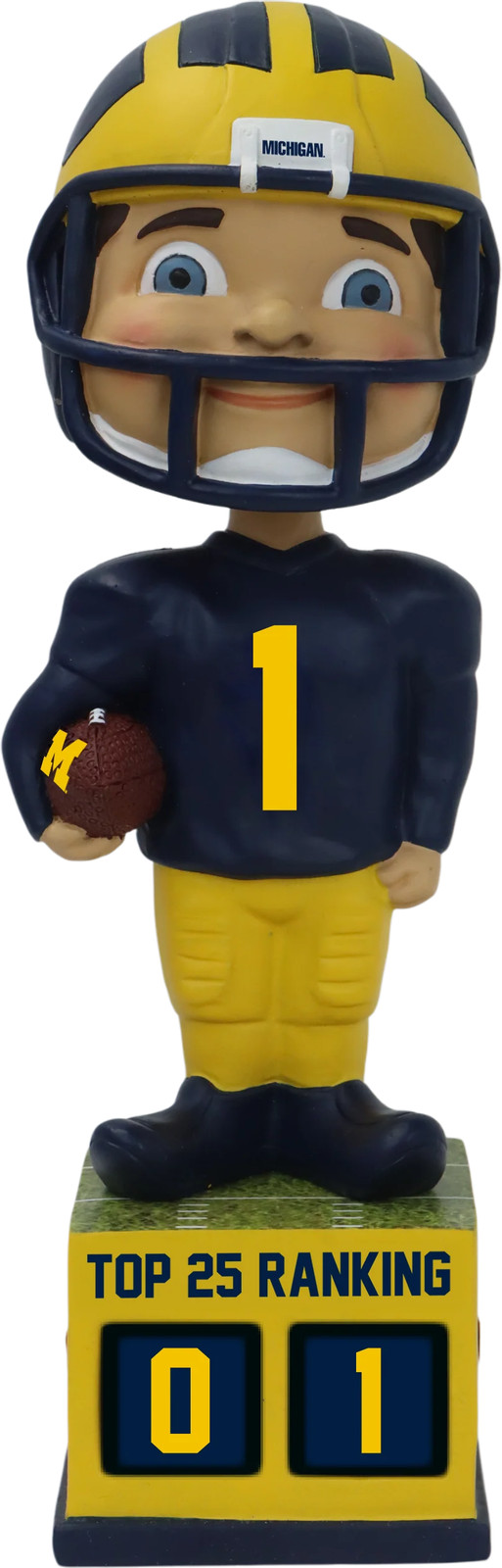 Michigan Wolverines Football Top 25 Ranking Tracker Bobblehead NCAA Michigan Wolverines Football Top 25 Ranking Tracker Bobblehead NCAA