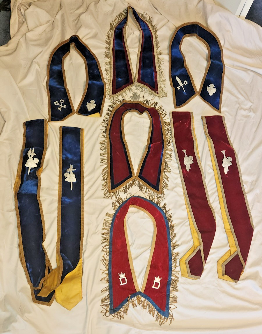 Vintage VASA ORDER of AMERICA ceremonial collar/ sash regalia collection Vintage VASA ORDER of AMERICA ceremonial collar/ sash regalia collection