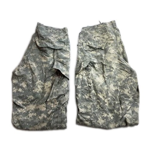 2 Pc Authentic Camouflage Army Fatigues Men\'s Sz M Long (36x33) Combat Trouser