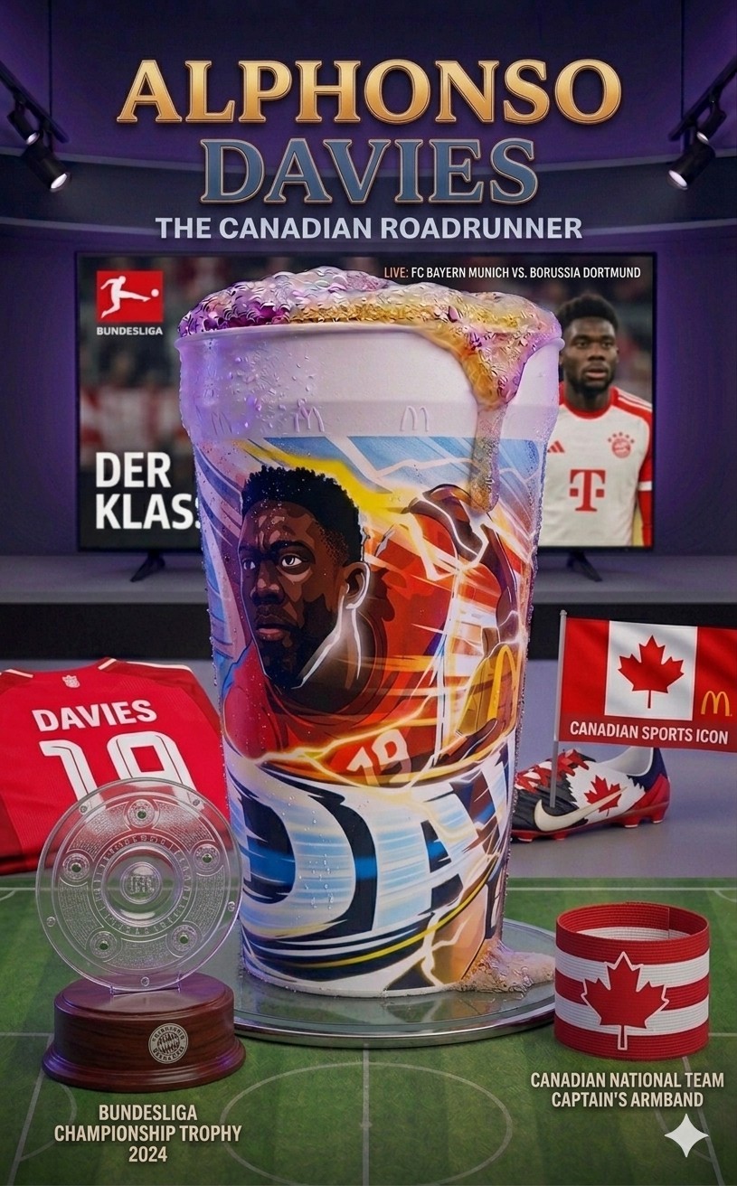 Alphonso Davies ~ 2026 FIFA World Cup ~ McDonald\'s Collectible Cup Limited Stock