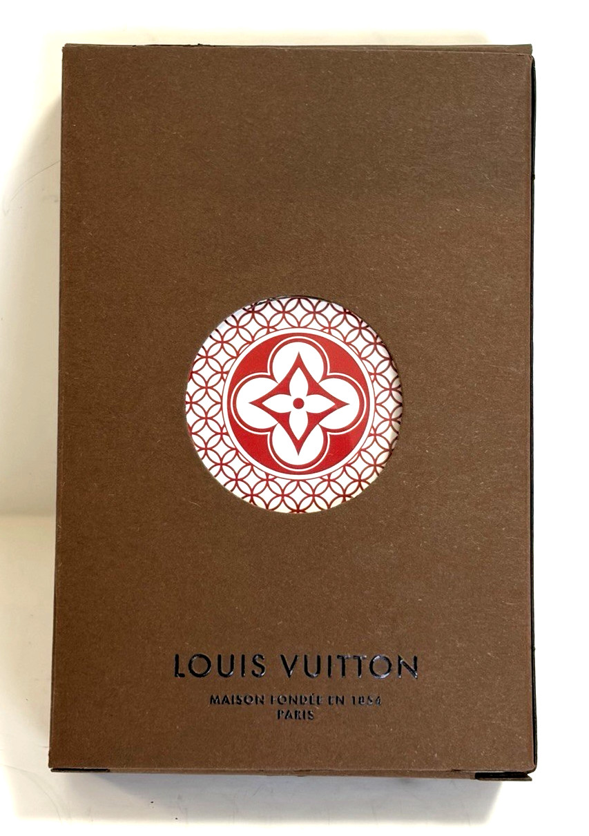 LOUIS VUITTON Playing Cards 1 deck Monogram RED Gift Rare Unused