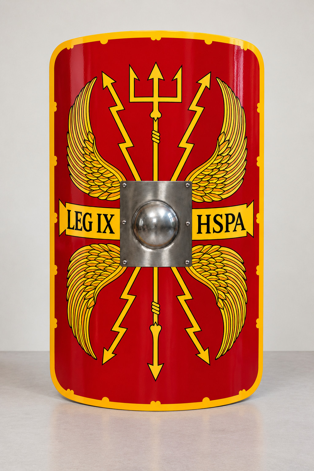 Handmade Roman Scutum Shield Wall Decor, Ancient Legionary Replica, 