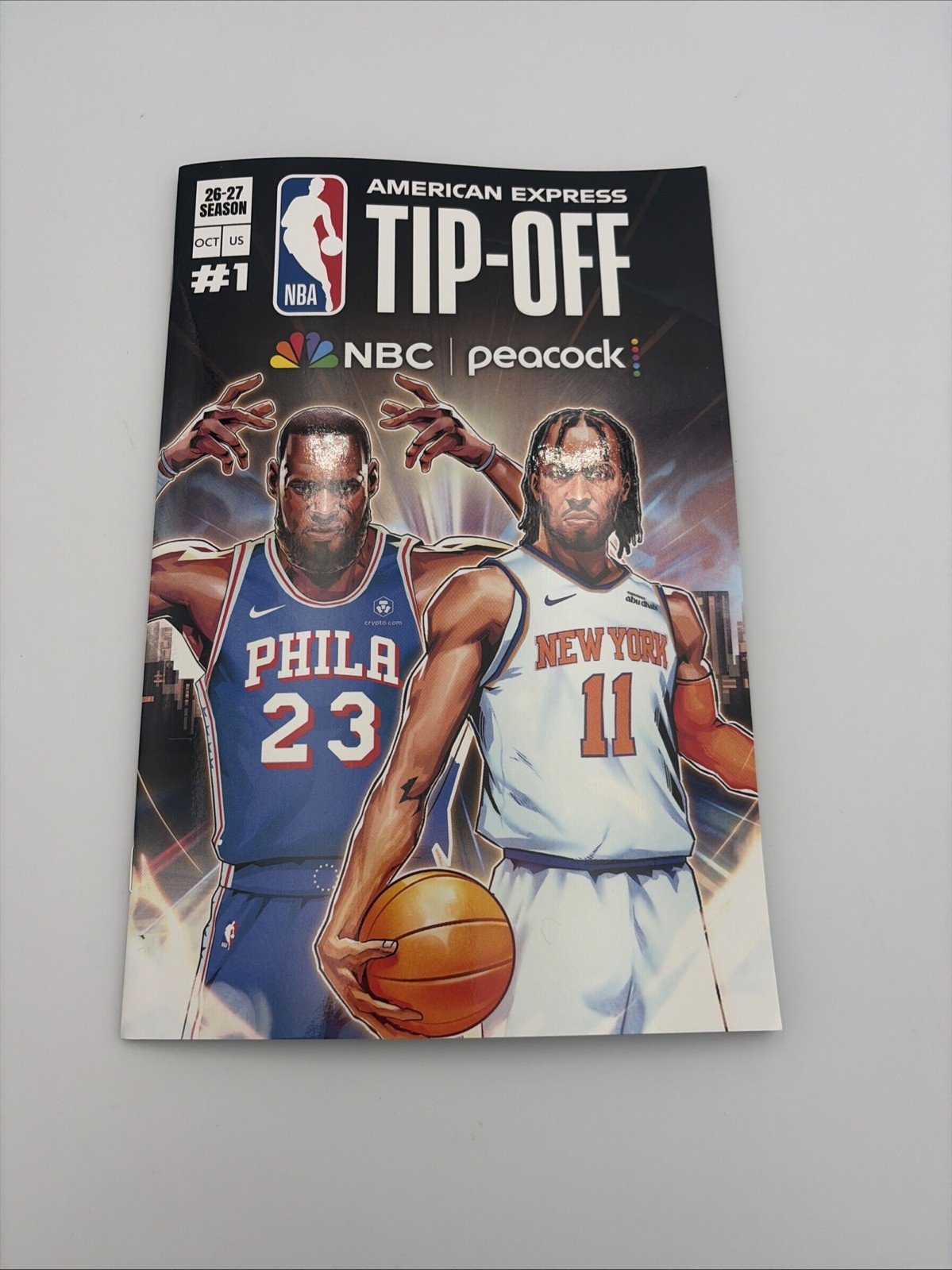 NYCC 2026 NBA TIP OFF COMIC BOOK #1 LEBRON JAMES JALEN BRUNSON KNICKS 76ERS NYCC 2026 NBA TIP OFF COMIC BOOK #1 LEBRON JAMES JALEN BRUNSON KNICKS 76ERS
