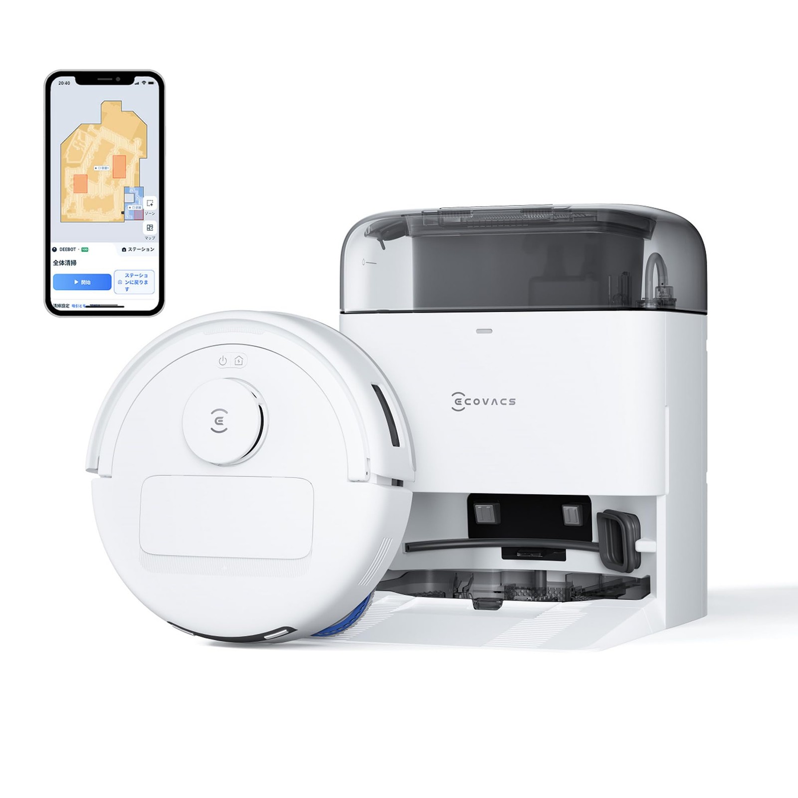 Ultra-Compact And All-In-OneEcovacs Deebot Mini Fully Automatic Robot Vacuum Cl_