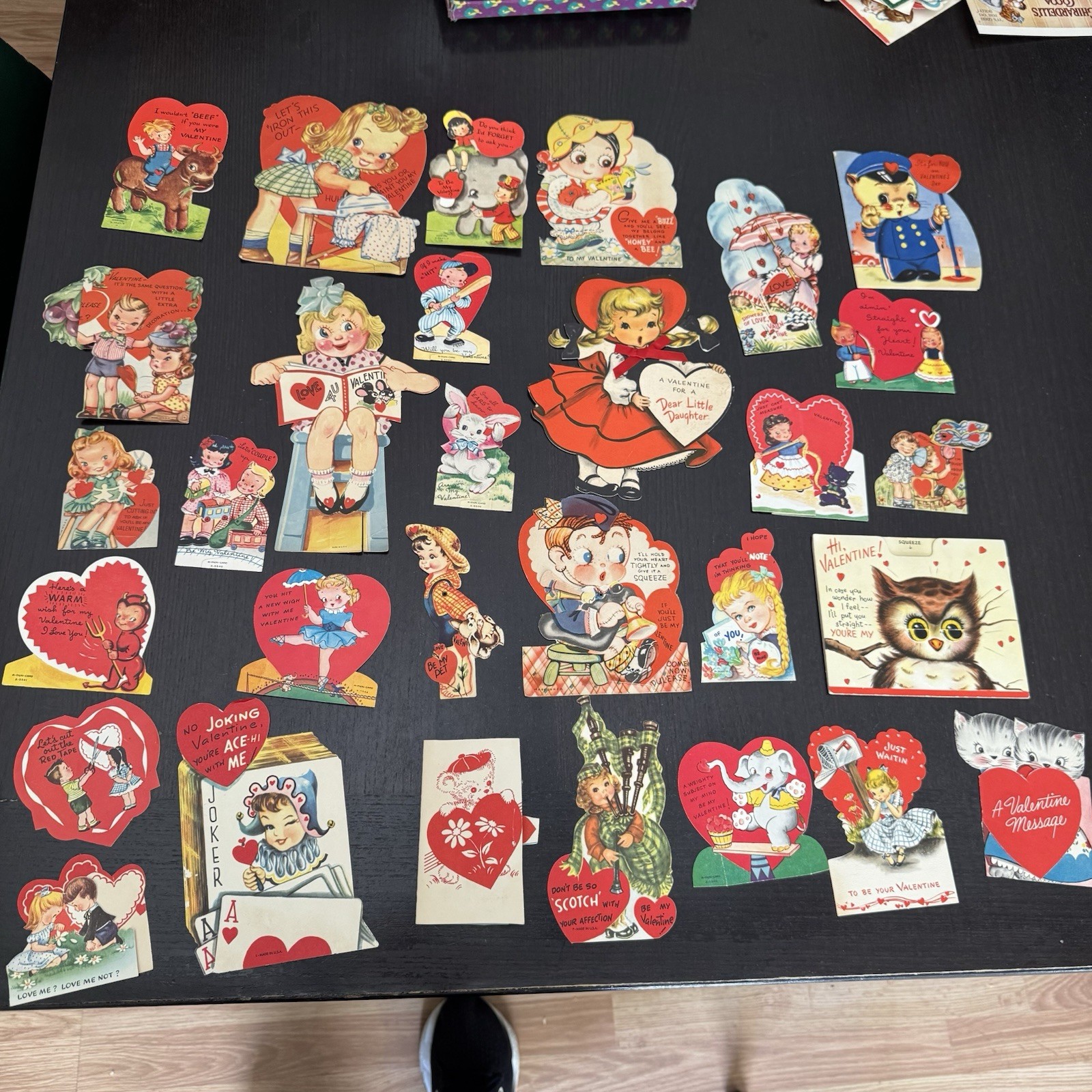 Lot of 30 Vintage Valentine’s Day Cards mid century many kinds 1940’s plus Lot of 30 Vintage Valentine’s Day Cards mid century many kinds 1940’s plus