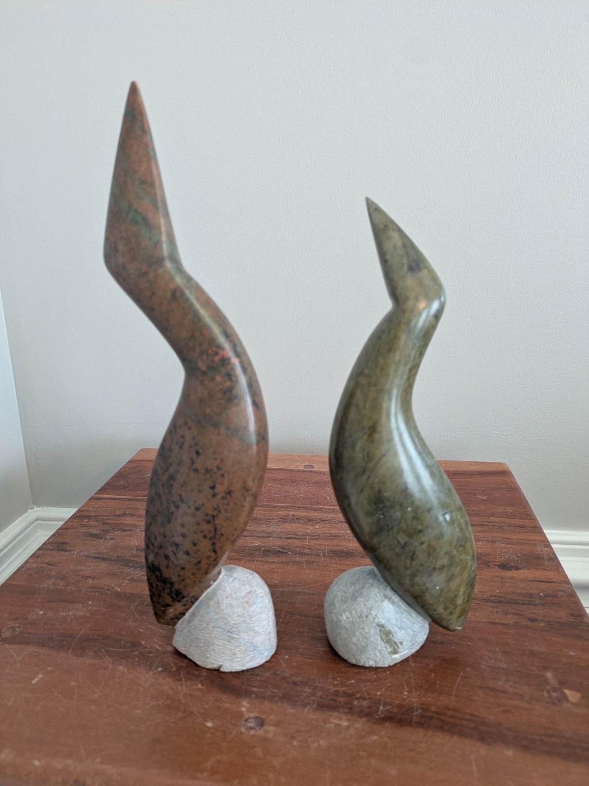 Beautiful Shona Sculpture Pair of Birds Wow Beautiful Shona Sculpture Pair of Birds Wow