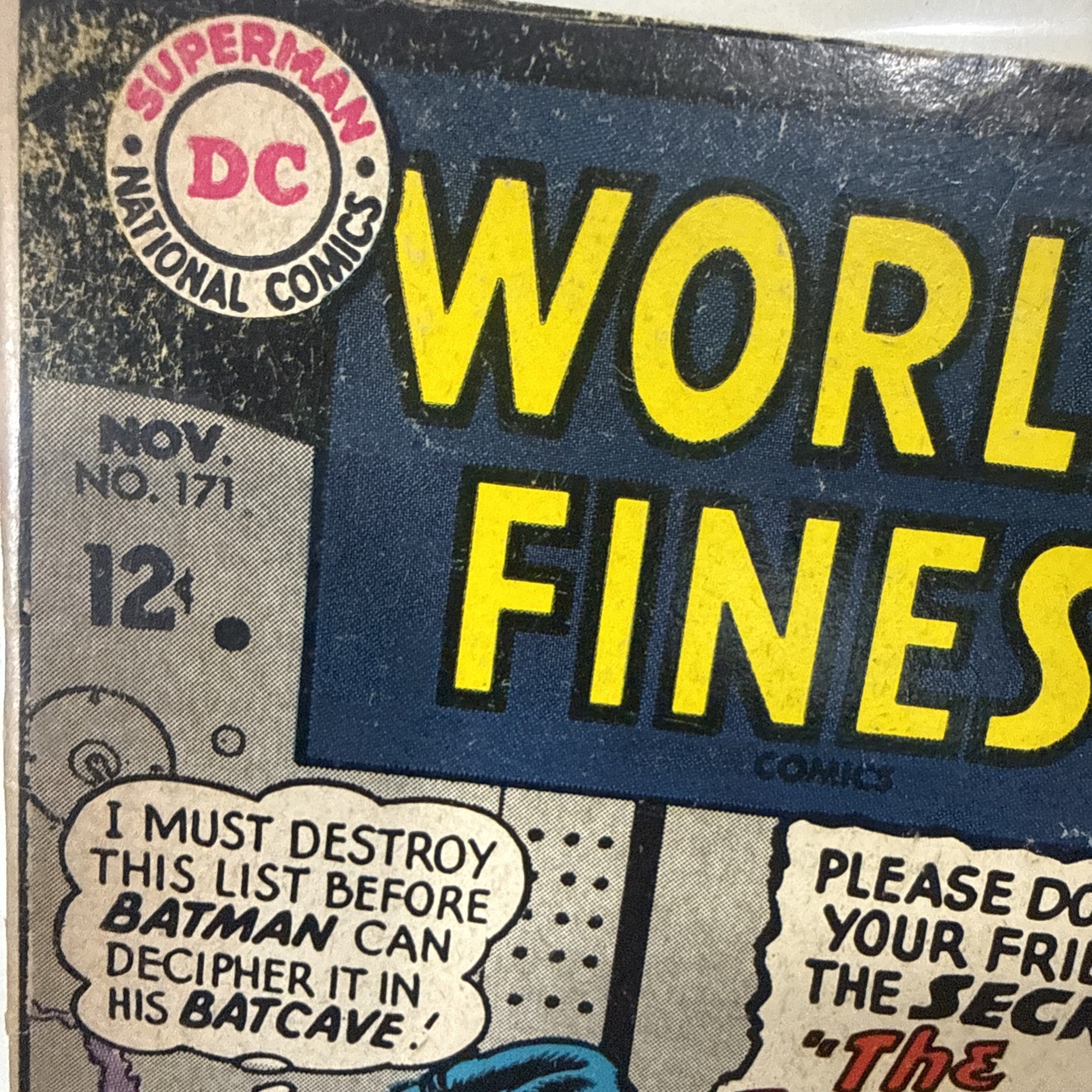 World\'s Finest Comics #171 (DC Comics 1967) FN- approx 5.5