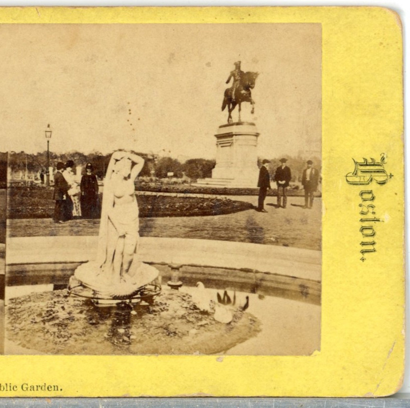 MASSACHUSETTS, The Public Garden, Boston--Stereoview E105 MASSACHUSETTS, The Public Garden, Boston--Stereoview E105