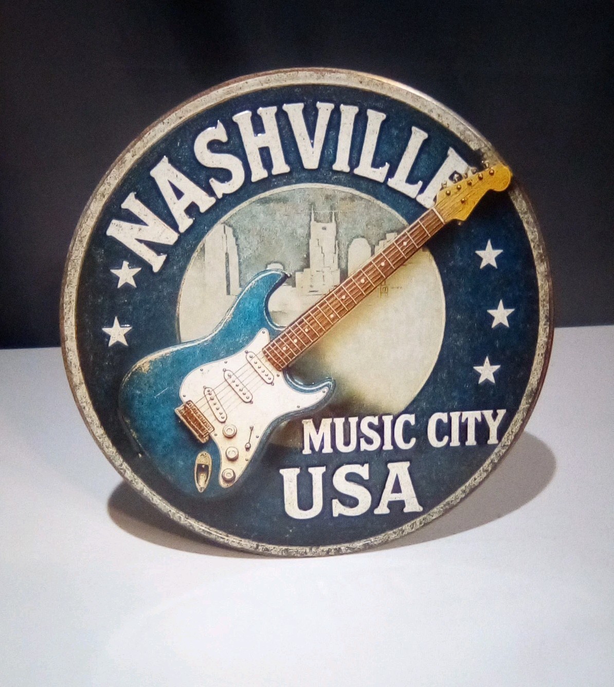 Nashville Music City USA Metal Tin Sign, 12 Nashville Music City USA Metal Tin Sign, 12