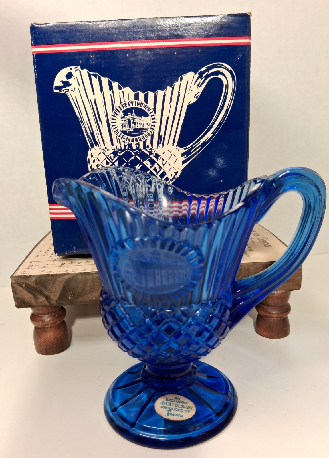 1976 Avon Mount Vernon Sauce Pitcher w/Box