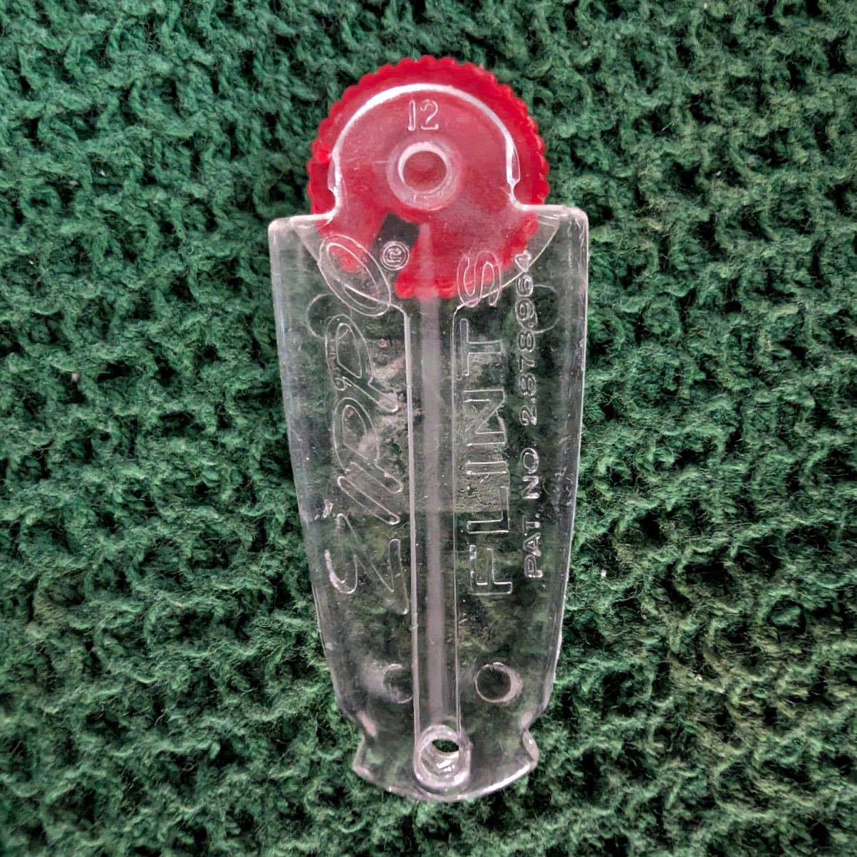 Zippo Advertising Flint Dispenser/Holder Plastic Vintage